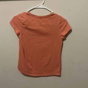 Orange plain tee shirt